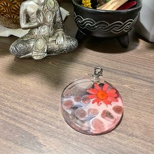 Strawberry Quartz Keychain